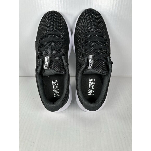Size 10 Under Armour Shoes Mens WIDE Black White Charged Surge 4 4E 3028249-002 main image 8